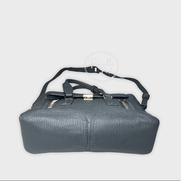3.1 Phillip Large Grey Leather Silver Pashli Tote - Picture 7 of 16